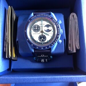 🆕 Swatch X Omega MoonSwatch Mission To Super Blue Moon Phase Watch